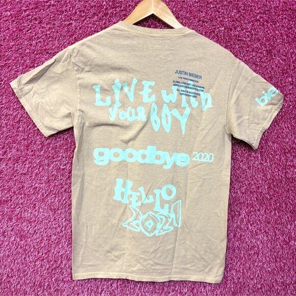Justin Bieber Live With Your Boy New Years Eve Virtual Concert Tee S - Picture 1 of 4